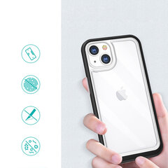 Hurtel Clear 3in1 Case mallille iPhone 13 mini, musta hinta ja tiedot | Puhelimen kuoret ja kotelot | hobbyhall.fi