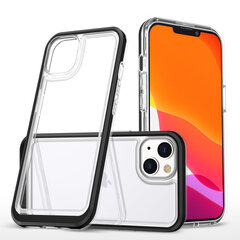 Hurtel Clear 3in1 Case mallille iPhone 13 mini, musta hinta ja tiedot | Puhelimen kuoret ja kotelot | hobbyhall.fi