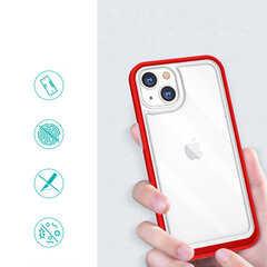 Hurtel Clear 3in1 Case mallille iPhone 13 mini, punainen hinta ja tiedot | Puhelimen kuoret ja kotelot | hobbyhall.fi