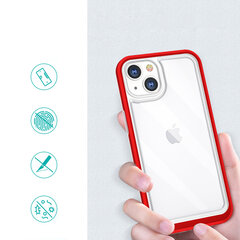 Hurtel Clear 3in1 Case mallille iPhone 13, punainen hinta ja tiedot | Puhelimen kuoret ja kotelot | hobbyhall.fi