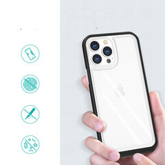 Hurtel Clear 3in1 Case mallille iPhone 13 Pro Max, musta hinta ja tiedot | Puhelimen kuoret ja kotelot | hobbyhall.fi