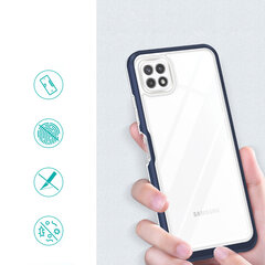 Hurtel Clear 3in1 Case mallille Samsung Galaxy A22 5G, sininen hinta ja tiedot | Puhelimen kuoret ja kotelot | hobbyhall.fi