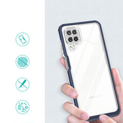 Hurtel Clear 3in1 Case mallille Samsung Galaxy A22 4G, sininen hinta ja tiedot | Puhelimen kuoret ja kotelot | hobbyhall.fi
