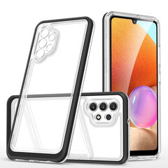 Hurtel Clear 3in1 Case mallille Samsung Galaxy A32 5G, musta hinta ja tiedot | Puhelimen kuoret ja kotelot | hobbyhall.fi