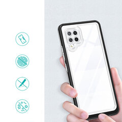 Hurtel Clear 3in1 Case mallille Samsung Galaxy A42 5G, musta hinta ja tiedot | Puhelimen kuoret ja kotelot | hobbyhall.fi