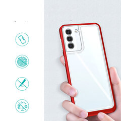 Hurtel Clear 3in1 Case mallille Samsung Galaxy S22 + (S22 Plus), punainen hinta ja tiedot | Puhelimen kuoret ja kotelot | hobbyhall.fi