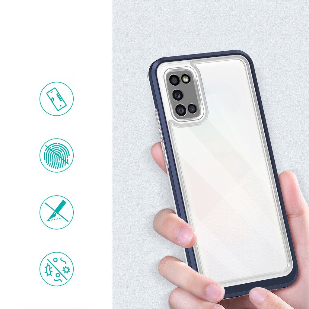 Hurtel Clear 3in1 Case mallille Samsung Galaxy A03s (166), sininen hinta ja tiedot | Puhelimen kuoret ja kotelot | hobbyhall.fi