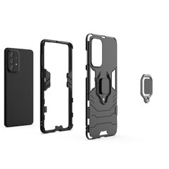 Ring Armor tough hybrid case cover + magnetic holder, mallille Samsung Galaxy A73, musta hinta ja tiedot | Ring Armor Puhelimet, älylaitteet ja kamerat | hobbyhall.fi