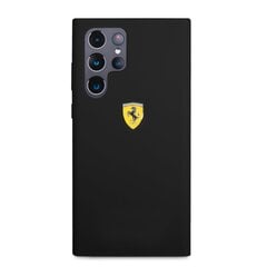 Ferrari Liquid Silicone Metal Logo Case mallille Samsung Galaxy S22 Ultra, musta hinta ja tiedot | Ferrari Puhelimet, älylaitteet ja kamerat | hobbyhall.fi
