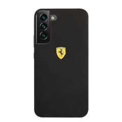 Ferrari Liquid Silicone Metal Logo Case mallille Samsung Galaxy S22+, musta hinta ja tiedot | Ferrari Puhelimet, älylaitteet ja kamerat | hobbyhall.fi