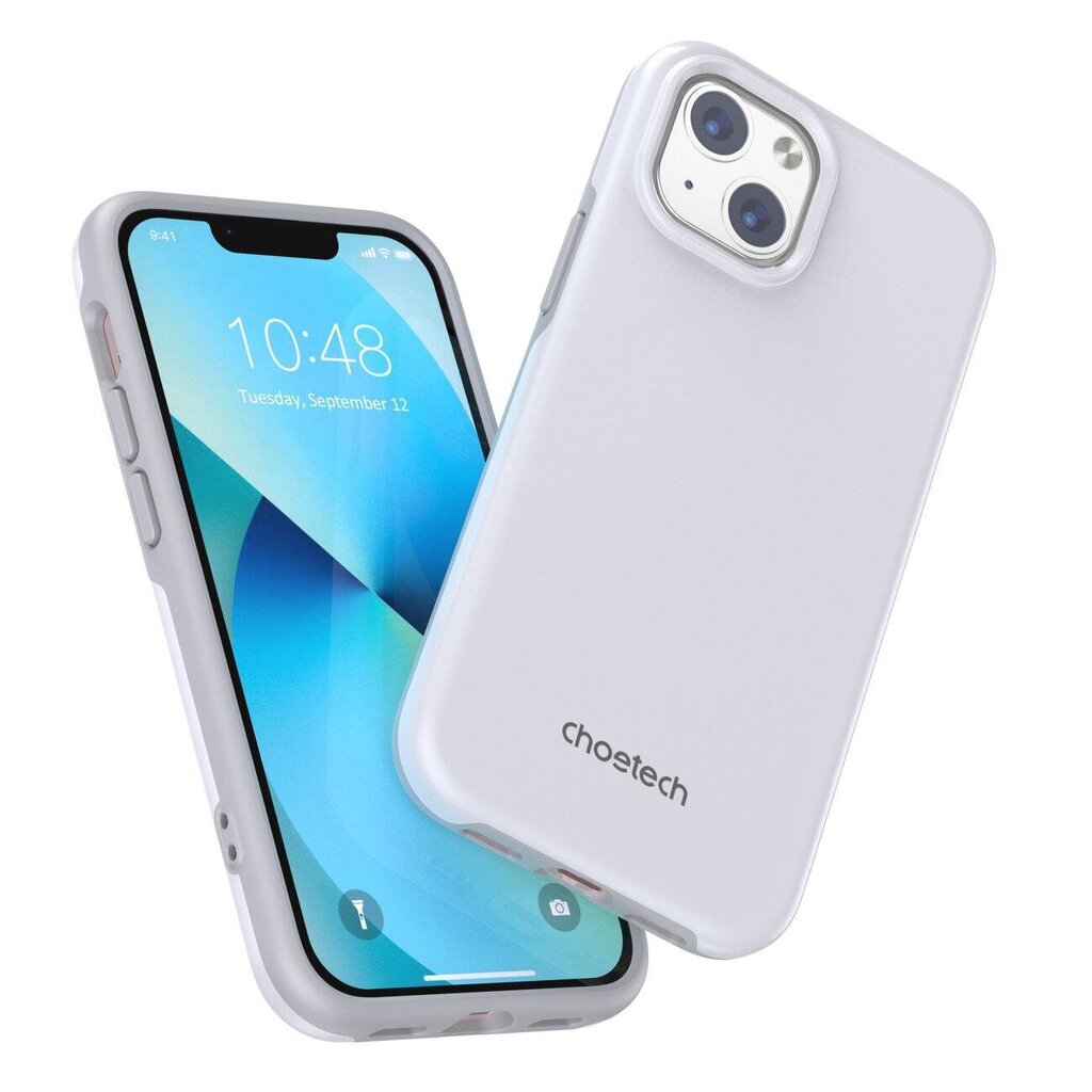 Choetech MFM Anti-drop case mallille iPhone 13 PC0112-MFM-WH, valkoinen hinta ja tiedot | Puhelimen kuoret ja kotelot | hobbyhall.fi