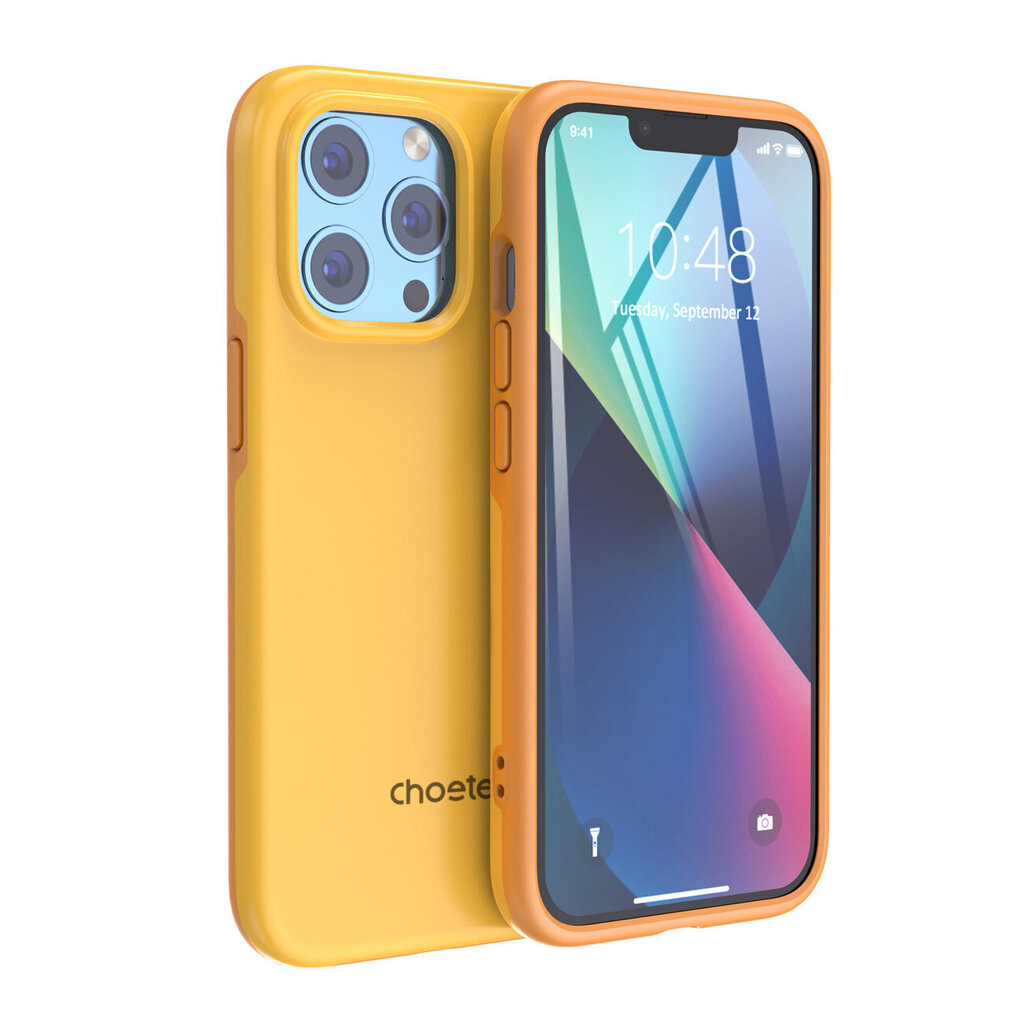 Choetech MFM Anti-drop case mallille iPhone 13 Pro PC0113-MFM-YE, oranssi hinta ja tiedot | Puhelimen kuoret ja kotelot | hobbyhall.fi