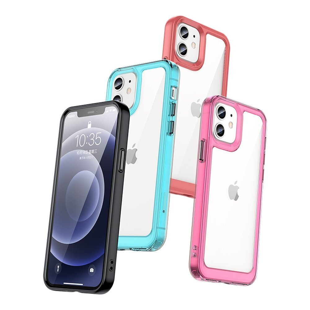 Outer Space Case, mallille iPhone 12, musta hinta ja tiedot | Puhelimen kuoret ja kotelot | hobbyhall.fi