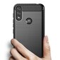 Hurtel Carbon Case mallille Motorola Moto E7 Power, musta hinta ja tiedot | Puhelimen kuoret ja kotelot | hobbyhall.fi