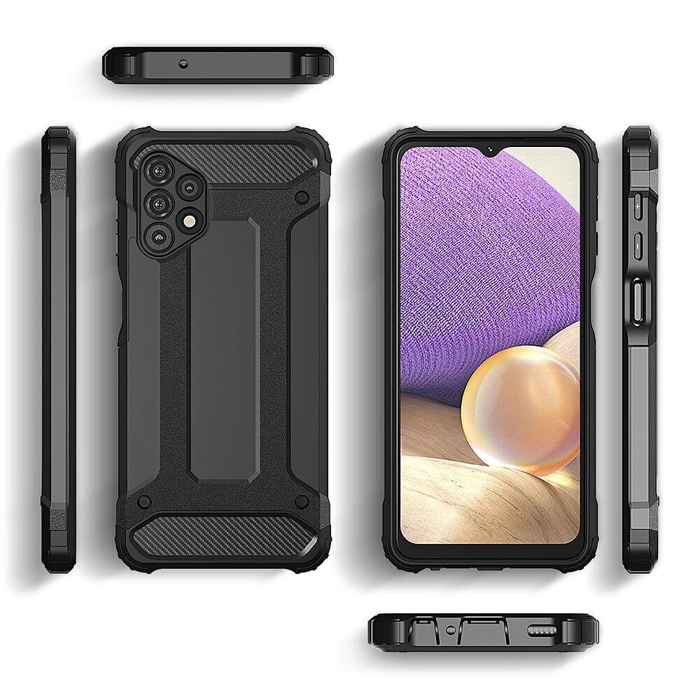 Hurtel Hybrid Armor Case mallille Samsung Galaxy A73, musta hinta ja tiedot | Puhelimen kuoret ja kotelot | hobbyhall.fi