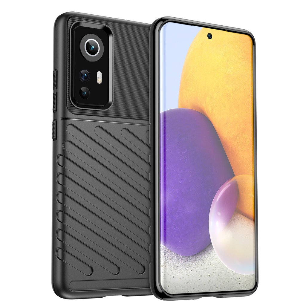 Hurtel Thunder Case mallille Xiaomi 12 / 12X, musta hinta ja tiedot | Puhelimen kuoret ja kotelot | hobbyhall.fi