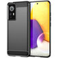 Hurtel Carbon Case mallille Xiaomi 12 / 12X, musta hinta ja tiedot | Puhelimen kuoret ja kotelot | hobbyhall.fi