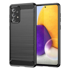 Hurtel Carbon Case mallille Samsung Galaxy A73, musta hinta ja tiedot | Puhelimen kuoret ja kotelot | hobbyhall.fi