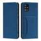 Hurtel Magnet Card Case mallille Samsung Galaxy A52 5G, sininen hinta ja tiedot | Puhelimen kuoret ja kotelot | hobbyhall.fi