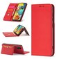 Hurtel Magnet Card Case mallille Samsung Galaxy A52 5G, punainen hinta ja tiedot | Puhelimen kuoret ja kotelot | hobbyhall.fi