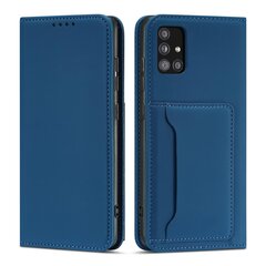 Hurtel Magnet Card Case mallille Xiaomi Redmi Note 11 Pro, sininen hinta ja tiedot | Puhelimen kuoret ja kotelot | hobbyhall.fi