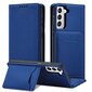 Hurtel Magnet Card Case mallille Samsung Galaxy S22, sininen hinta ja tiedot | Puhelimen kuoret ja kotelot | hobbyhall.fi