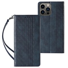 Hurtel Magnet Strap Case mallille iPhone 12 Pro, sininen hinta ja tiedot | Puhelimen kuoret ja kotelot | hobbyhall.fi