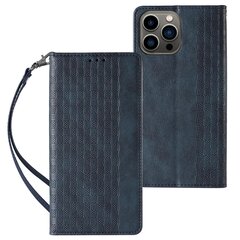 Hurtel Magnet Strap Case mallille iPhone 13 Pro, sininen hinta ja tiedot | Puhelimen kuoret ja kotelot | hobbyhall.fi