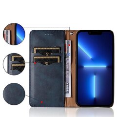 Hurtel Magnet Strap Case mallille Samsung Galaxy A12 5G, sininen hinta ja tiedot | Puhelimen kuoret ja kotelot | hobbyhall.fi