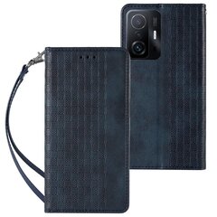 Hurtel Magnet Strap Case mallille Samsung Galaxy A12 5G, sininen hinta ja tiedot | Puhelimen kuoret ja kotelot | hobbyhall.fi