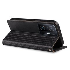 Hurtel Magnet Strap Case mallille Xiaomi Redmi Note 11, musta hinta ja tiedot | Puhelimen kuoret ja kotelot | hobbyhall.fi