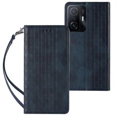 Hurtel Magnet Strap Case mallille Xiaomi Redmi Note 11, sininen hinta ja tiedot | Puhelimen kuoret ja kotelot | hobbyhall.fi