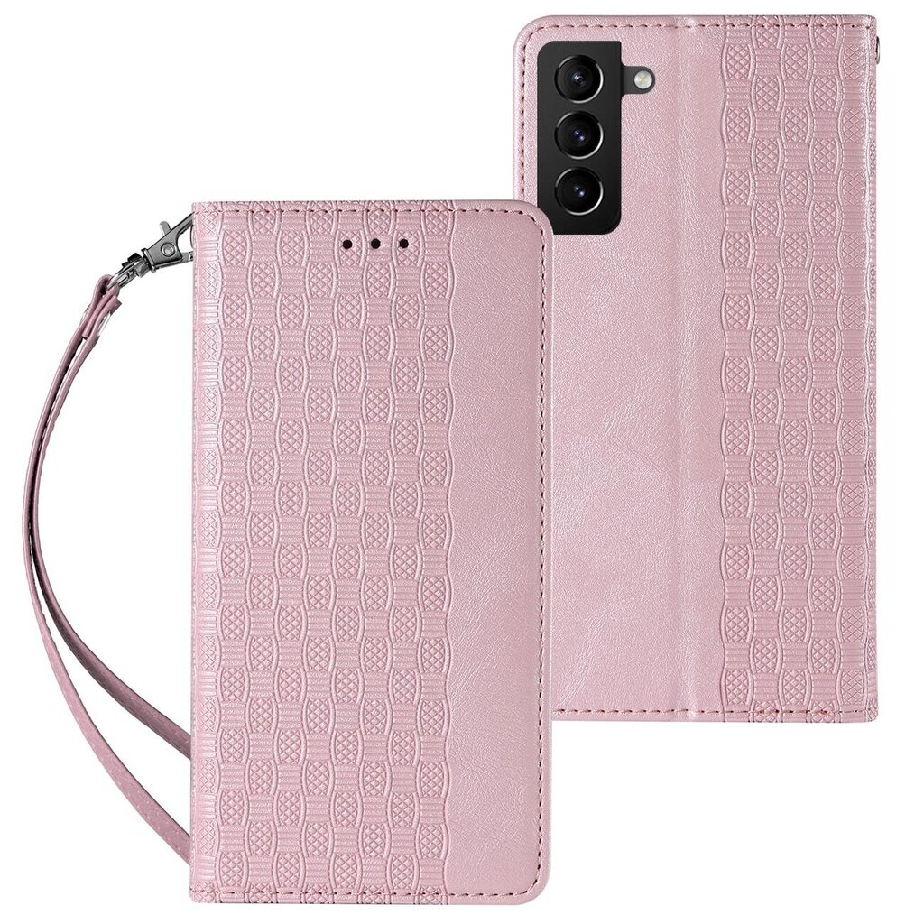 Hurtel Magnet Strap Case mallille Samsung Galaxy S22, pinkki hinta ja tiedot | Puhelimen kuoret ja kotelot | hobbyhall.fi