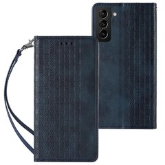 Hurtel Magnet Strap Case mallille Samsung Galaxy S22 Ultra, sininen hinta ja tiedot | Puhelimen kuoret ja kotelot | hobbyhall.fi
