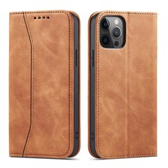 Hurtel Magnet Fancy Case mallille iPhone 12 Pro, ruskea hinta ja tiedot | Puhelimen kuoret ja kotelot | hobbyhall.fi