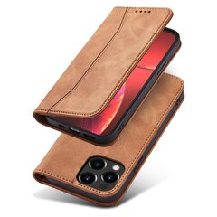 Hurtel Magnet Fancy Case mallille iPhone 13 Pro, ruskea hinta ja tiedot | Puhelimen kuoret ja kotelot | hobbyhall.fi