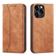 Hurtel Magnet Fancy Case mallille iPhone 13 Pro Max, ruskea hinta ja tiedot | Puhelimen kuoret ja kotelot | hobbyhall.fi