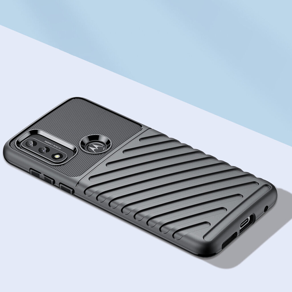 Hurtel Thunder Case mallille Motorola Moto G Play 2022, musta hinta ja tiedot | Puhelimen kuoret ja kotelot | hobbyhall.fi