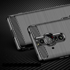 Hurtel Carbon Case mallille Sony Xperia Pro-I, musta hinta ja tiedot | Puhelimen kuoret ja kotelot | hobbyhall.fi