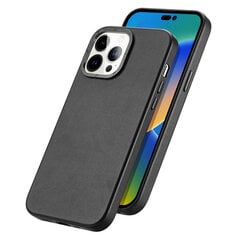 Dux Ducis Grit Leather mallille iPhone 14 Pro (MagSafe), musta hinta ja tiedot | Puhelimen kuoret ja kotelot | hobbyhall.fi