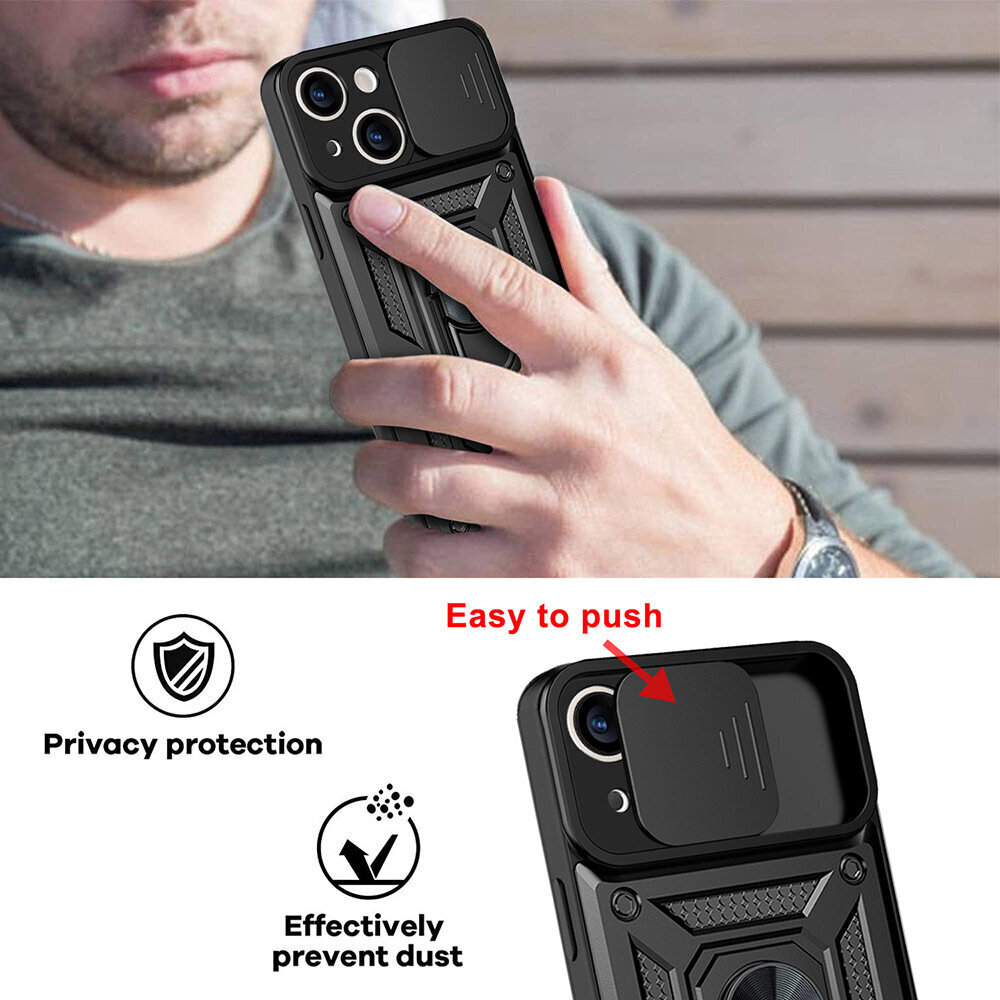 Puhelinkotelo Slide Camera Armor - iPhone 11, musta hinta ja tiedot | Puhelimen kuoret ja kotelot | hobbyhall.fi