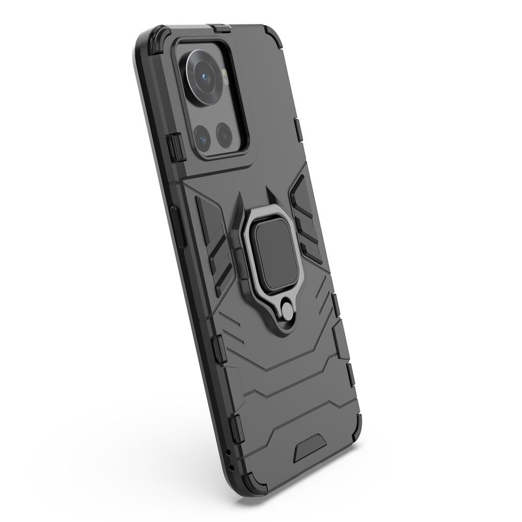 Hurtel Ring Armor Case mallille OnePlus Ace, musta hinta ja tiedot | Puhelimen kuoret ja kotelot | hobbyhall.fi