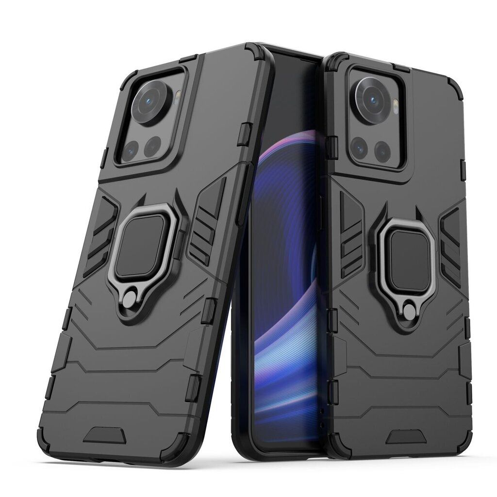 Hurtel Ring Armor Case mallille OnePlus Ace, musta hinta ja tiedot | Puhelimen kuoret ja kotelot | hobbyhall.fi