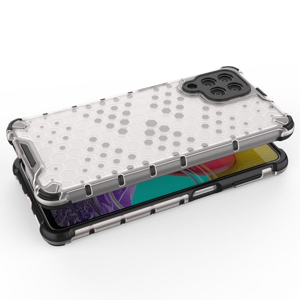 Hurtel Honeycomb Case mallille Samsung Galaxy M53 5G, läpinäkyvä hinta ja tiedot | Puhelimen kuoret ja kotelot | hobbyhall.fi