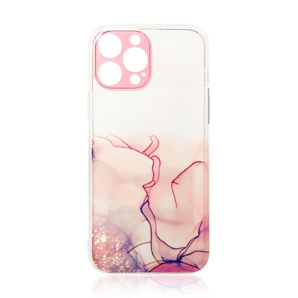 Hurtel Marble Case mallille iPhone 12 Pro Max, pinkki hinta ja tiedot | Puhelimen kuoret ja kotelot | hobbyhall.fi