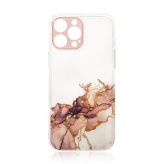 Hurtel Marble Case mallille iPhone 12, Ruskea hinta ja tiedot | Puhelimen kuoret ja kotelot | hobbyhall.fi