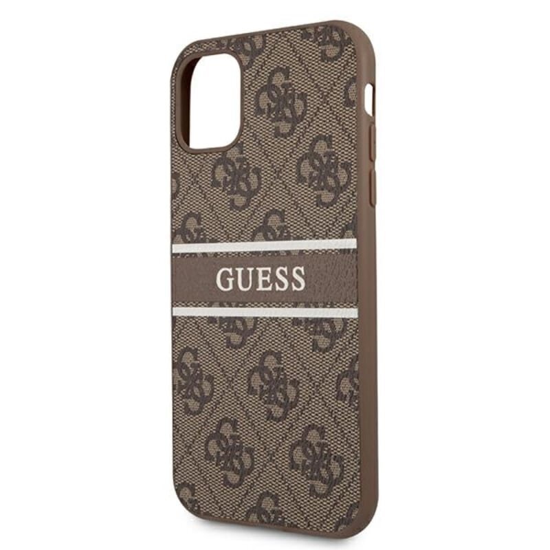 Originaal GUESS 4G Stripe - Iphone 11 , ruskea hinta ja tiedot | Puhelimen kuoret ja kotelot | hobbyhall.fi