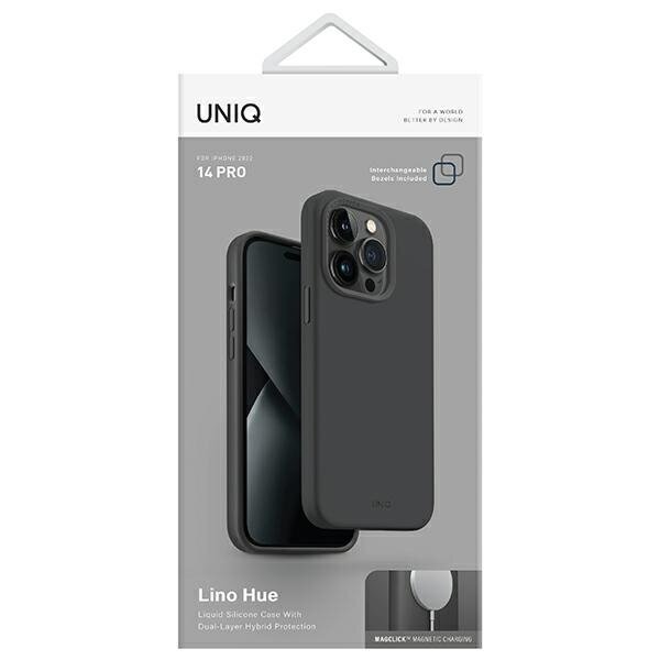 Linssinsuoja ja kotelo UNIQ, iPhone 14 Pro 6.1" Magclick Charging, harmaa hinta ja tiedot | Puhelimen kuoret ja kotelot | hobbyhall.fi