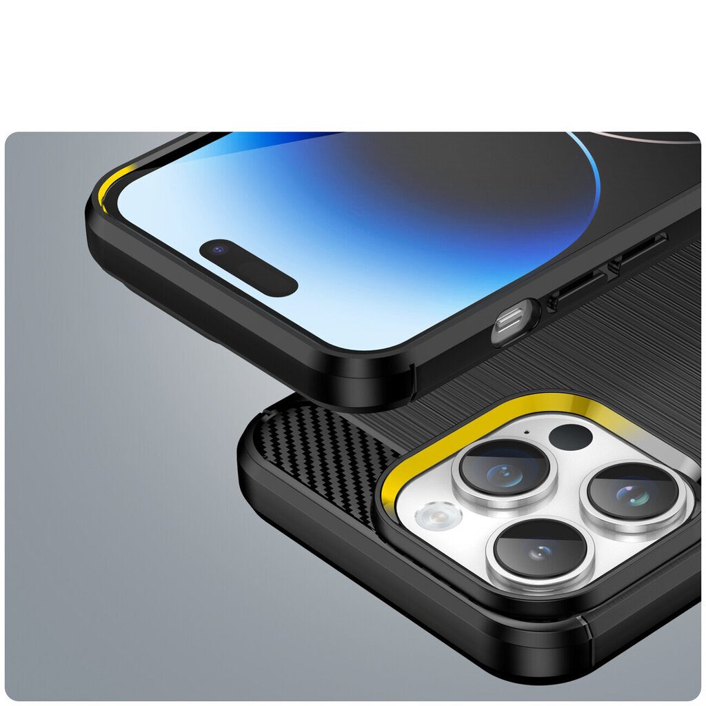 Carbon iPhone 14 Pro Max Black hinta ja tiedot | Puhelimen kuoret ja kotelot | hobbyhall.fi