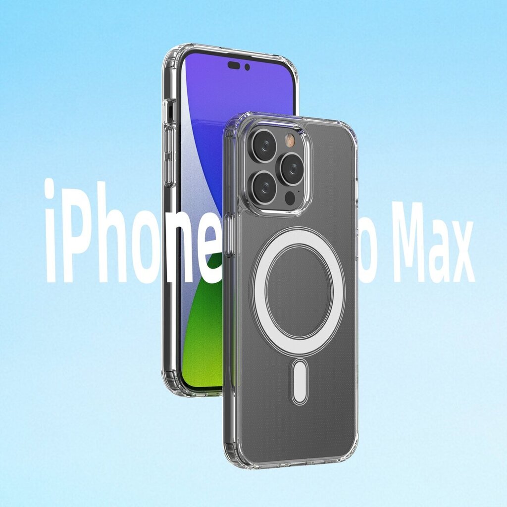 Magnetic MagSafe iPhone 14 Pro Max Clear hinta ja tiedot | Puhelimen kuoret ja kotelot | hobbyhall.fi